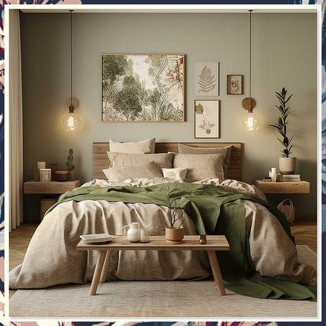 Couples Neutral Bedroom, Bedroom Decor For Couples Minimalist, Bedroom Inspiration Couples, Beige Bedroom With Plants, Bedroom Ideas Adult Couple, Natural Color Bedroom Ideas, Neutral Bedroom Green Accents, Cozy Adult Bedroom Ideas, Cozy Adult Bedroom