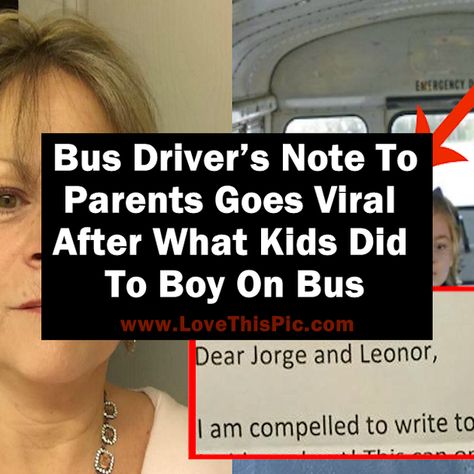 A bus driver from Princeton, New Jersey has recently written a note to the parents of a set of siblings on her bus. She felt compelled to write the note after what she caught the two kids doing on the bus and felt she could no longer keep silent. Now, it has unexpectedly gone viral. School Bus Driver Tips, School Bus Driver Hacks, Keep Silent, Love What Matters, Princeton New Jersey, Notes To Parents, Letter To Parents, School Bus Driver, I Know You Know