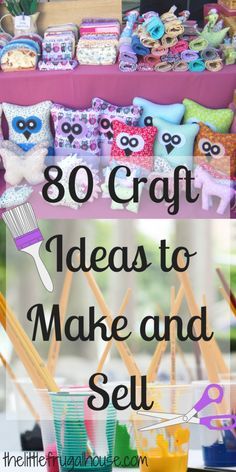 Ever wonder if you could make any money selling crafts? Check out these 80 crafts to make and sell, and you just might find the perfect crafty side job! Cricut Projects To Sell, Pinterest Craft, Diy Para A Casa, Selling Crafts, Easy Crafts To Sell, Michaels Craft, Ge Bort, Diy Event, Sell Diy