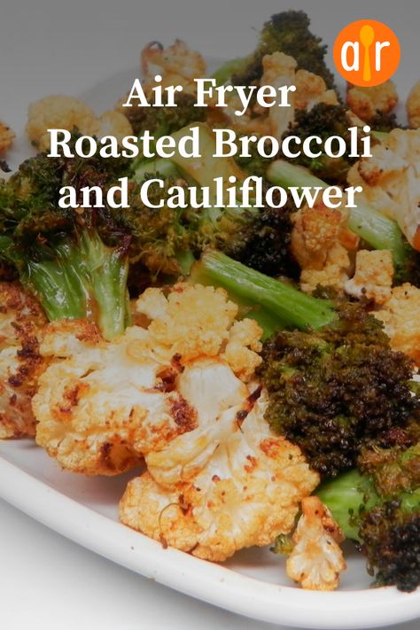 Airfryer Broccoli And Cauliflower, Broccoli And Cauliflower Recipes Air Fryer, Air Fried Broccoli And Cauliflower, Air Fry Broccoli And Cauliflower, Air Fryer Broccoli Recipes, Broccoli And Cauliflower Side Dish, Airfryer Vegetables, Air Fryer Broccoli And Cauliflower, Air Fryer Roasted Broccoli