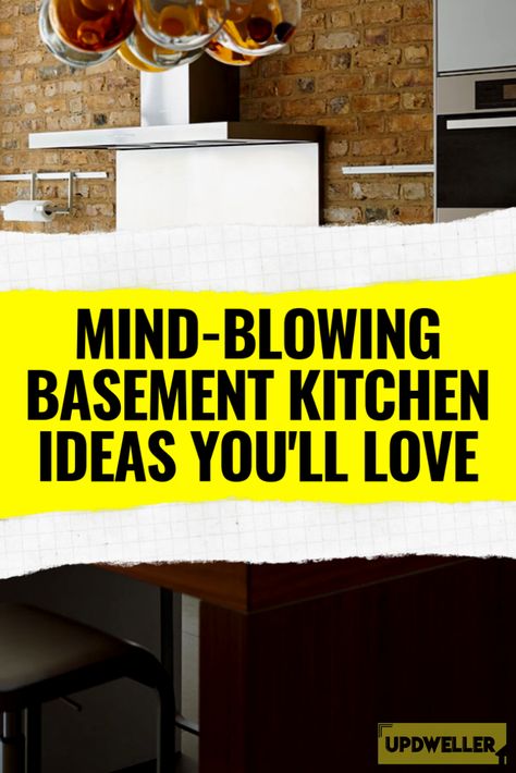 Having a kitchen in your basement means more entertaining, more fun, so why not? Here are some of my best basement kitchen ideas that will inspire you to get renovating. #kitchen #basement #DIY #home #hometips Diy Basement Kitchen, Small Basement Kitchen Ideas Layout, Kitchette Ideas Basements, Basement With Kitchen, Basement Bedroom Decor, Small Basement Kitchen Ideas, Basement Kitchens, Renovating Kitchen, Kitchen Apartment Ideas