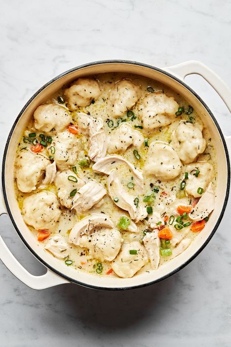 We take hearty chicken soup and top it with biscuit-like buttermilk dumplings. Get a spoon, you’re going to want a big scoop of this! Buttermilk Dumplings, Best Chicken And Dumplings, Creamy Chicken And Dumplings, Hearty Chicken Soup, Chicken Dumpling Soup, Best Dumplings, Homemade Chicken And Dumplings, The Modern Proper, Modern Proper