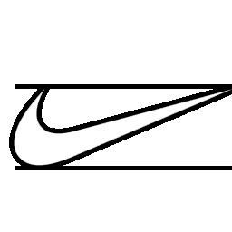 Nike Swoosh Logo Outline Outlines Of Drawings, Nike Logo Drawing, Logos Drawing, Aesthetic Outline, Nike Drawing, Nike Images, Drawing Logo, Logo Outline, Nike Swoosh Logo