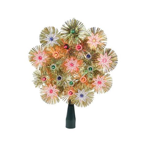 Comes with a cone for tree attachment24-in lead cord and pre-lit with 20 mini lightsRecommended for indoor decorative use only8-in high by 8-in wide by 1.5-in deep | Northlight Northlight 8-in Gold and Pink Retro Tinsel Snowflake Christmas Tree Topper 32606324 Northlight | 8-In Gold And Pink Retro Tinsel Snowflake Christmas Tree Topper | Rona Multi Lights, Gold Christmas Tree Topper, Christmas Tree Toppers Lighted, Snowflake Christmas Tree, Tinsel Tree, Snowflake Shape, Christmas Central, Christmas Tree Topper, Gold Christmas Tree