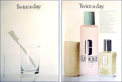 Clinique Ads, Clinique Cosmetics, Totally 80s, Silicone Food Covers, Beauty Ad, Skin Care System, Vintage Cosmetics, Beauty Regimen, Vintage Makeup