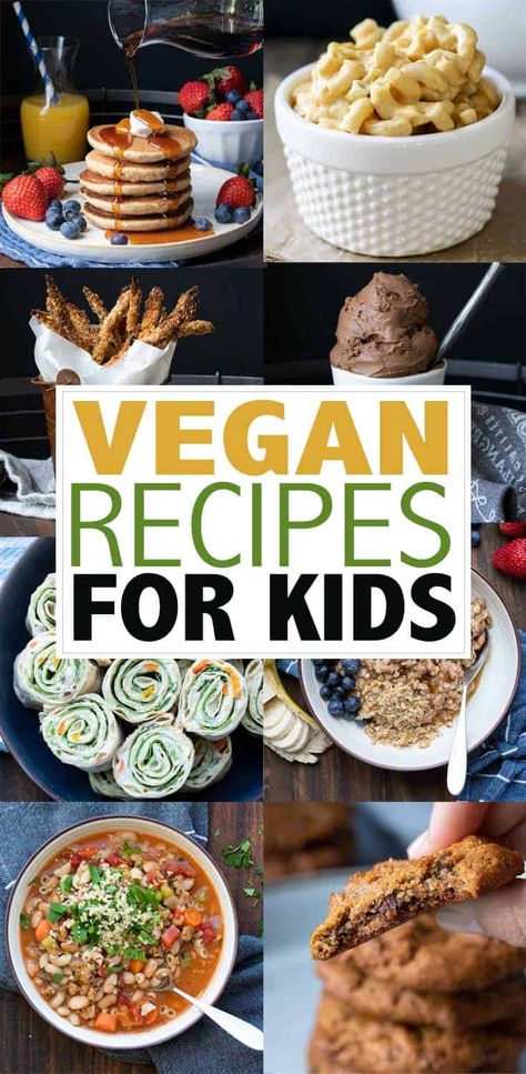 These vegan recipes for kids will make meals a breeze! Easy, flavorful and full of wholesome ingredients. There is something for every meal! #vegankidsrecipes #familyfriendly Vegan Recipes For Kids, Picky Eaters Dinner, Plant Based Foods, Meals Kids Love, Toast Pizza, Vegan Kids Recipes, Picky Eaters Kids, Eggless Recipes, Vegan Kids