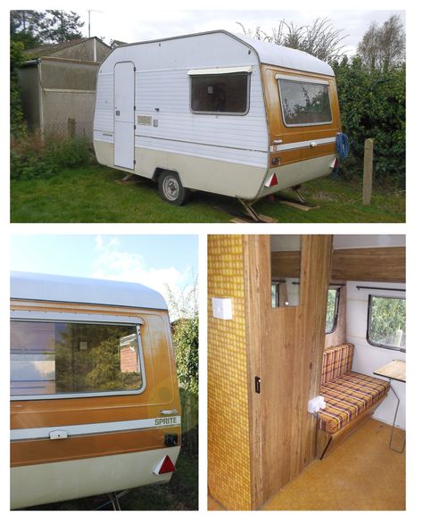 Viscount Caravan, Small Travel Trailer, Vintage Caravan Interiors, Fireplace Tv Mount, Caravan Vintage, Small Caravans, Caravan Decor, Small Travel Trailers, Caravan Makeover