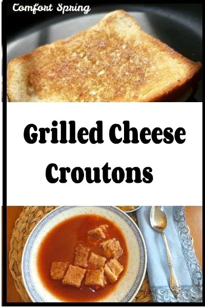 Grilled Cheese Croutons Recipes, Brie Sliders, Homemade Grilled Cheese, Spring Soup, Mushrooms Food, Preserved Food, Grilled Cheese Croutons, Crouton Recipes, Steak Sandwiches