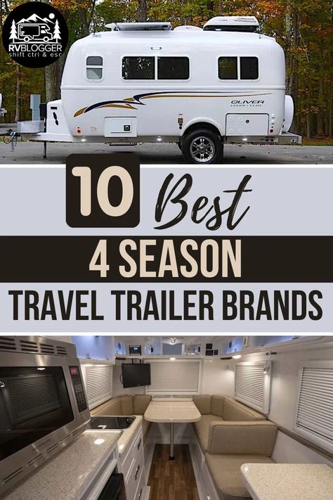 10 Best 4 Season Travel Trailer Brands – RVBlogger Best Travel Trailers, Travel Trailer Living, Small Camper Trailers, Small Camping Trailer, Organization Aesthetic, Small Travel Trailers, Rv Camping Tips, Rv Travel Trailers, Travel Trailer Camping