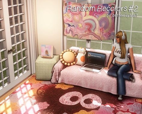 Butterflytrait | creating sims 4 cc | Patreon Stuff Cc Sims 4, Sims 4 Pink Room Cc, Coqquete Sims 4 Cc, Sims 4 Bedframes, Sims 4 Cc Coquette Room, Hello Kitty Loading Screen Sims 4, Cc Sims Furniture, Sims Room Decor, Sims 4 Loft Cc