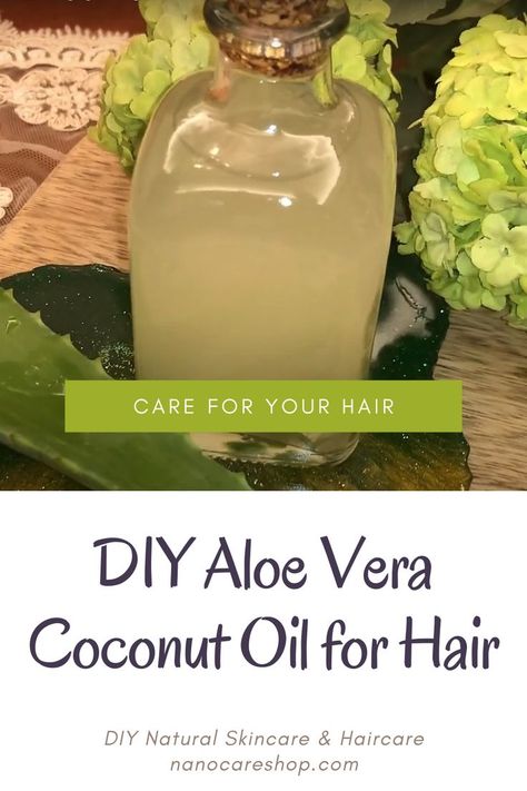 The recipe to make the DIY Aloe Vera Coconut Oil for Hair is simple and requires two ingredients only: aloe vera leaves and coconut oil, both of which are packed with nourishing properties that can help strengthen and rejuvenate your locks. In this article, we'll provide a step-by-step guide on how to make your own DIY aloe vera coconut oil for hair at home. Aloe Vera Diy, Aloe Oil, Diy Haircare, Homemade Hair Treatments, Aloe Vera For Skin, Coconut Oil For Hair, Coconut Hair, Aloe Vera For Hair, Makeup Artist Business