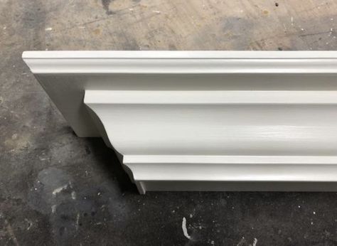 "This classic crown moulding shelf dresses up any space or wall in your home.  Available in several different lengths, they are perfect over any door or window.  Display your treasures, trophies or accent pieces or reduce clutter and free up counter space.  These shelves measure 6\" deep x 3.5\" tall.  Available in white, cream white, antique white, or black painted finish.  Mounting hardware and detailed installation instructions included. The unfinished option is made of paint grade material n Floating Shelves Display, Shelf Classic, Crown Molding Shelf, Classic Shelves, Country Shelves, Trophy Shelf, Corbel Shelf, Shelves Display, Large Shelf