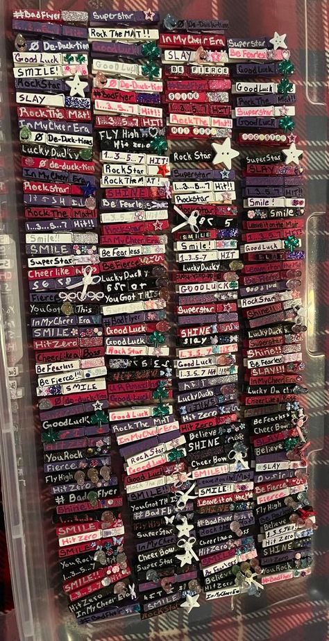 All About Cheer Pins | Pins ready for 3P this weekend | Facebook Cheer Camp Ideas, Cheer Pin Ideas, Cheer Clips, Cheer Spirit Sticks, Cheer Crafts, Comp Cheer, Summit Cheer, Cheer Squad Gifts, Cheer Pins