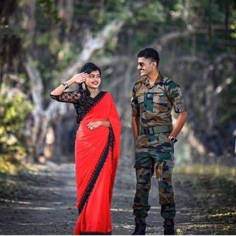 Army Couple Photography, India Army, Army Love Photography, Army Couple Pictures, Indian Army Wallpapers, Hd Logo, Army Couple, Army Images, Stylish Pic