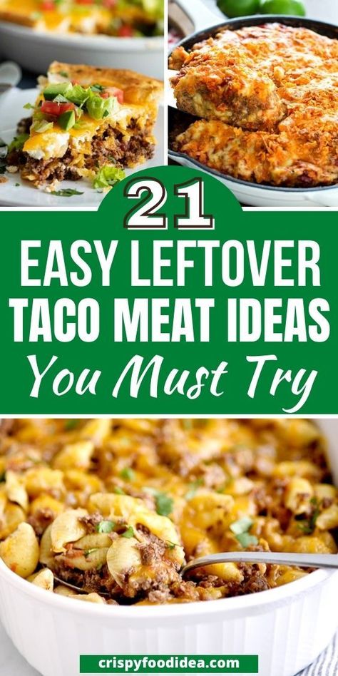 Meals With Taco Meat Ground Beef, Hamburger Taco Meat Recipes, Hamburger Meat Recipes With Taco Seasoning, Taco Chicken Meat Recipes, Casserole With Taco Meat, What To Make With Taco Meat Besides Tacos, Taco Meat Meals Dinners, Taco Hamburger Meat Recipes, Healthy Meals With Taco Meat