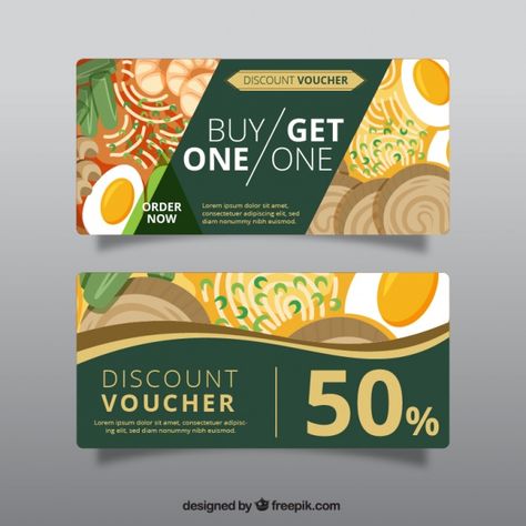 Restaurant Voucher Design, Food Coupon Design, Discount Voucher Design, Discount Sale Design, Food Vouchers, Restaurant Vouchers, Social Media Campaign Design, Gift Voucher Design, Restaurant Coupons