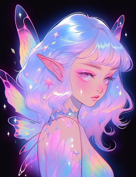 Illustration Kunst, الفن الرقمي, Arte Inspo, Digital Art Anime, Art And Illustration, Dreamy Art, 판타지 아트, Fairy Art, Kawaii Art