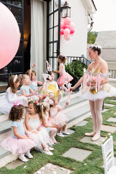 A Ballerina Tea Party Birthday | Dogwood Hill Blog Tutu Tea Party, Kids Birthday Party Aesthetic, Dancer Birthday Party, Tutu Party Favors, Pink Theme Party, Ballerina Birthday Party Ideas, Ballerina Party Theme, Ballerina Birthday Party Decorations, Ballerina Tea