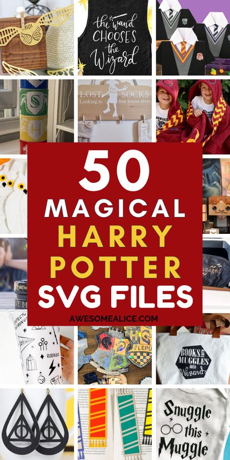 Discover the enchanting world of Harry Potter crafting with our collection of 50 magical DIY projects and SVG files, perfect for Cricut and Silhouette enthusiasts! From house-themed decor to spellbinding apparel, find free SVG downloads and endless crafting ideas to bring your favorite wizarding tales to life. #HarryPotter #Cricut #SVGfiles #Free #Projects #Ideas #Download #Silhouette Harry Potter Svg Free Files For Cricut, Harry Potter Cricut Projects, Harry Potter Cricut, Disney Svgs, Free Svg Downloads, Diy Harry Potter, Diy Home Accessories, Harry Potter Decor, Fantasy Decor