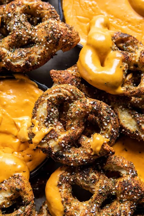 Mini Ranch Pretzels with Buffalo Cheese Sauce | halfbakedharvest.com Ranch Pretzels, Half Baked Harvest Recipes, Pumpkin Beer, Fall Appetizers, Homemade Soft Pretzels, Pretzels Recipe, Harvest Recipes, Half Baked, Half Baked Harvest