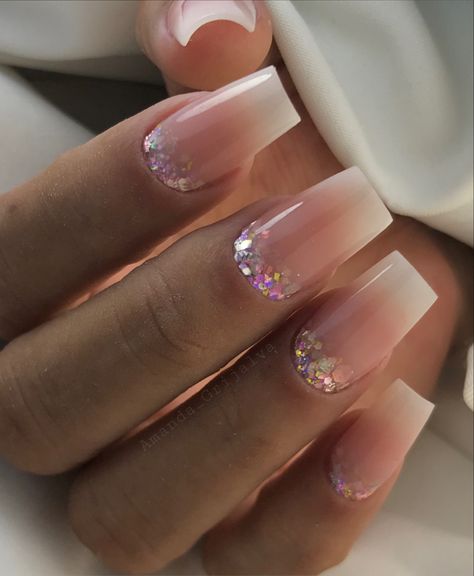 Nails uñas Baby Glam Nails, Baby Glam, Nails Styles, Baby Glitter, Glam Nails, Glitter, Nails, Beauty