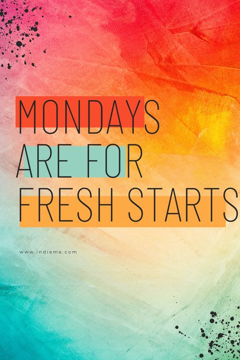 Monday morning is the start of a new week and a fresh start. Mondays give us a fresh start to make healthy choices, encourage others, and set a positive tone for the week. This can be hard, particularly if your weekend wasn’t what you expected it to be. Mondays Are For Fresh Start, Starting The Week Off Right Quotes, Start Of The Week Quotes Motivation, Monday New Week Quotes, New Week Motivation, Happy Monday Gif, New Week Quotes, Fresh Start Quotes, Happy Monday Images