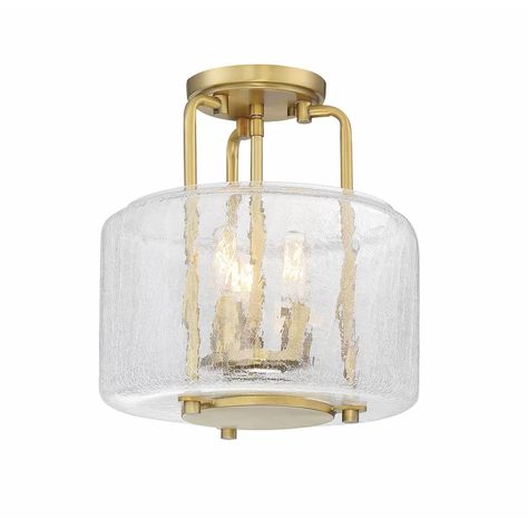 Transitional Traditional, Circular Ceiling, Savoy House Lighting, Farmhouse Inspiration, Candle Cover, Semi Flush Lighting, Semi Flush Ceiling Lights, Savoy House, Crackle Glass