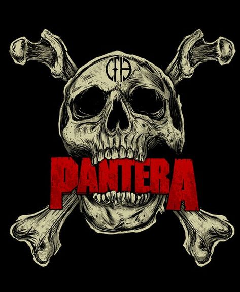 Genres: Groove metal; thrash metal; heavy metal; glam metal (early) Pantera Poster, Pantera Logo, Pantera Band, Arte Heavy Metal, Phil Anselmo, Metal Drawing, Metal Band Logos, Rock Poster Art, Band Tattoos