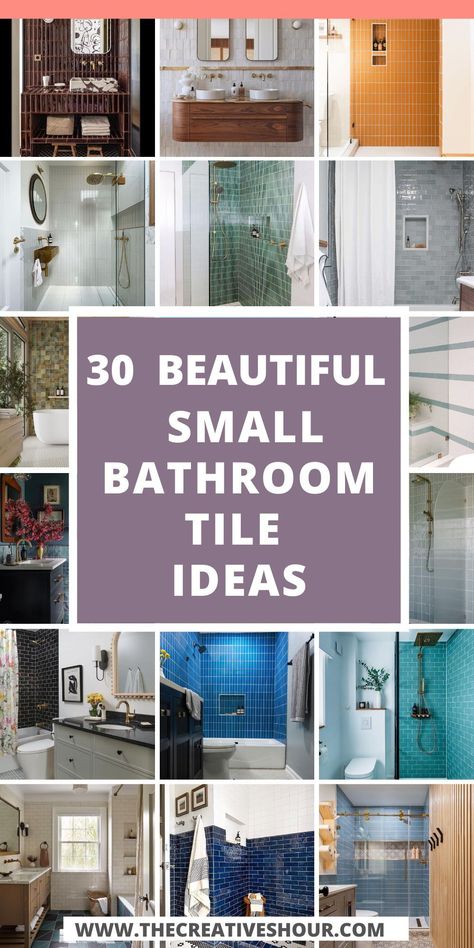 Unlock the potential of your small bathroom with versatile wall and floor tile ideas. Explore modern, farmhouse, and grey tile options to create a stylish and functional space. Get inspired to design your dream small bathroom! Bathroom Remodel For Small Spaces, Small Bathroom Ideas Tile Walls, Small Bathroom With Tiles On Wall, Tile Bathroom Walls With Tub, Tile Ideas Around Bathtub, Tiled Bathrooms Walls, Wall Tiles Bathroom Ideas, Small Bathroom Large Tile Ideas, Small Bathroom With Tile Walls