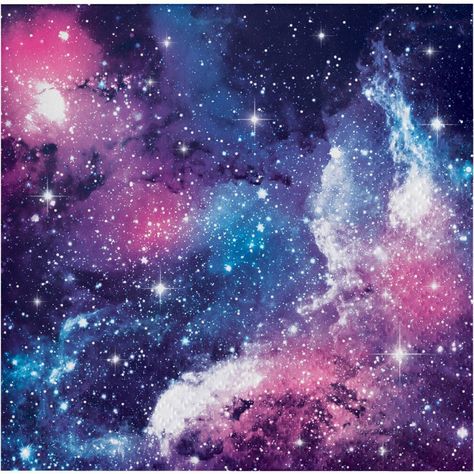 These Galaxy Party Beverage Napkins are the perfect addition to your space party theme. These 5” party napkins display a beautiful picture of the galaxy with different colors and bright stars. Sold in packs of 48, these disposable napkins perfectly accentuate other Galaxy Party party supplies. The Galaxy Party Beverage Napkins makes set up easy, and clean up a breeze! Art Galaxie, Space Party Decorations, Galaxy Party, Fest Temaer, Art Spatial, Space Theme Party, Other Galaxies, Galaxy Theme, Pink Galaxy