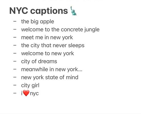 Nyc Trip Captions, City Life Captions, Insta Captions For Museum Pics, Captions For New York City Pictures, Captions For Nyc Pictures, Insta Captions For Nyc, New York Ig Captions, City Ig Captions, City Insta Captions