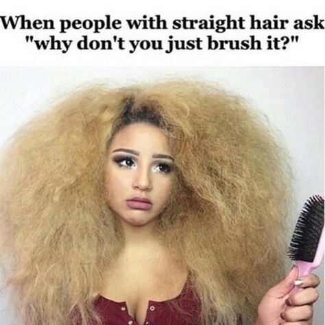 Jadah Doll, Curly Hair Problems, People Problems, Funny Memes About Girls, Hair Quotes, Hair Problems, Frizzy Hair, Natural Beauty Tips, Curly Girl