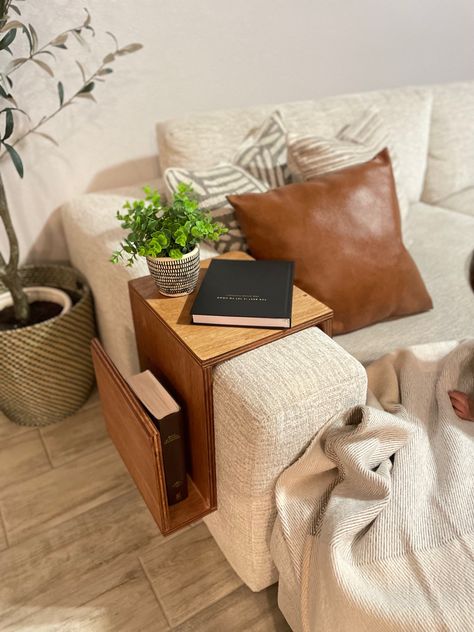 End Table For Sectional Couch, Side Tables For Sectional Sofa, Sofa C Table, Side Couch Table, Mini Side Table, Leather Side Table, Spanish Coffee, Wooden Couch, Custom Couches