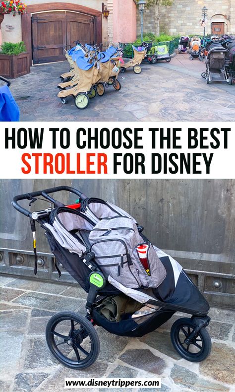 How To Choose The Best Stroller For Disney | How To Choose the Best Disney Stroller Option For You | disney stroller options | how to visit Disney with toddlers | Disney travel tips | tips for planning a trip to Disney | disney hacks | best disney secrets | how to plan a trip to Disney world as a family #disney #stroller Best Stroller For Disney World, Decorate Stroller For Disney, Stroller Hacks For Disney, Stroller Hacks, Disney Stroller, Disney Hacks, Best Lightweight Stroller, Strollers At Disney World, Disney World Guide