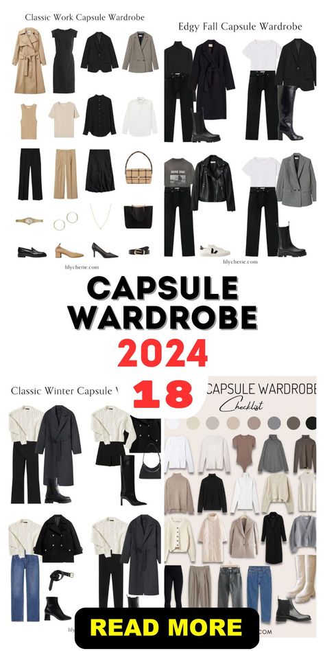 Embrace autumn's charm with the Fall 2024 Capsule Wardrobe. This guide features rich colors and comfortable layers, perfect for the season of transition. Discover how to combine classic fall pieces like boots and scarves with new trends to keep your wardrobe fresh and functional. Black And White Capsule Wardrobe Fall, Black And Tan Capsule Wardrobe, Uk Autumn Outfits 2024, The Perfect Wardrobe, Autumn Outfits Ideas For Women, Fall Outfits Capsule Wardrobe 2024, Capsule Wardrobe Fall Winter 2024, Classic Winter Capsule Wardrobe, Autumn Winter Capsule Wardrobe 2024