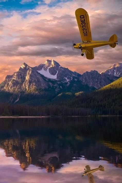 Piper Piper J3 Cub, J3 Cub, Piper Cub, Stanley Idaho, Piper Aircraft, Bush Pilot, On The Wings Of Love, Bush Plane, Plane And Pilot