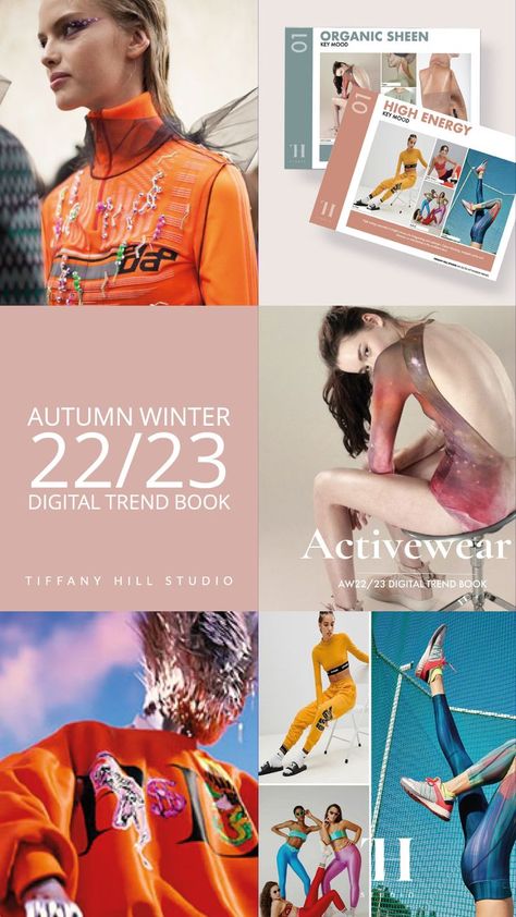 Our Women’s Fashion Activewear trend forecast for Autumn Winter 2022/23 identifies the key items for design development. Our forecast details the emerging trends within the women’s sector that will be in demand for the upcoming season. #AW2023 #AW2022 #AW22 #FW22 #Trend #Moodboard #Trending #TrendAnalysis #Fashion #LadiesFashion #Style #TrendBoard #TiffanyHillStudio #TrendForecaster #Mood #womensfashion #AW22activewear #sportsweartrends #winter2022 #wgsn #activewear #sportswear 2023 Fashion Trends Forecast Winter, Winter 2023 Fashion Trends Women, Trend Moodboard, Outfits For 2023, Fashion Trend Book, Fashion Show Themes, Activewear Trends, Trending 2023, Fashion Activewear