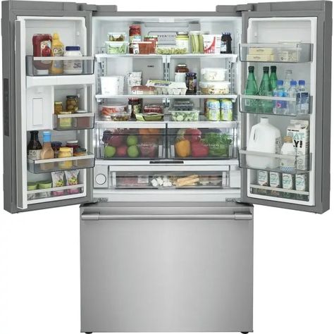 PRFG2383AF Frigidaire Professional 23.3 Cu. Ft. French Door Counter-Depth Refrigerator | Standard TV & Appliance Frigidaire Professional, Fridge Top, Fridge French Door, Counter Depth Refrigerator, Bottom Freezer Refrigerator, Kitchen Appliance Packages, Door Alarms, Stainless Steel Refrigerator, Counter Depth