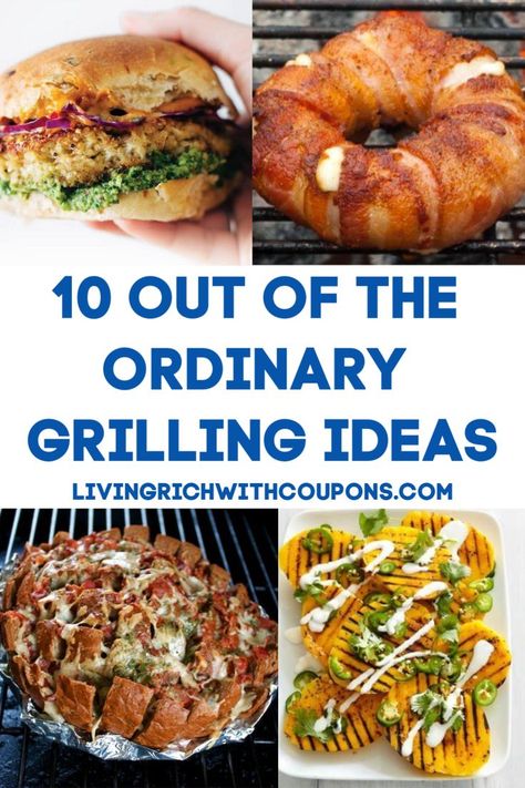 Switch things up and wow family and friends at your next BBQ with one of these 10 Out of the Ordinary Grilling Ideas!  #outoftheordinarygrillingrecipes #grillingideas #grilling Lunch Grill Ideas, Sunday Dinner Grilling Ideas, Cheap Grilling Ideas, Unique Grilling Recipes, Sunday Grill Dinner Ideas, Grilling Dinner Ideas, Grilled Lasagna, Grilled Food Ideas, Unique Grilling Ideas