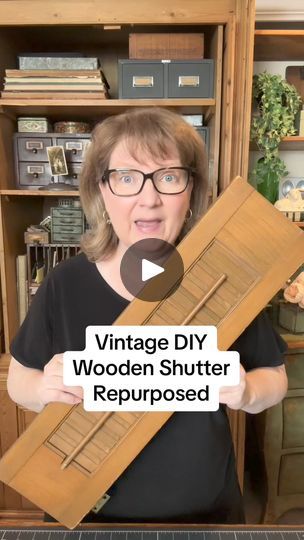 6.6K views · 326 reactions | Do you have a vintage shutter you’ve been meaning to use for a diy project? Here are two ideas that might inspire you to get started! I love them both, but which one do you like better? Find us online at: https://stan.store/WhimsyBarn

Come along on this crazy 365 day journey of vintage home decor goodness! This is our year to celebrate whimsy and wonder, along with a little for our journey! If you want to hang out with us, you know what to do. And if you’re interested in any of the things you see here, hit all those buttons and check out the online shop or send me a message there if you don’t see your favorite treasure listed yet. Thanks so much for every small and big way you support Whimsy Barn Vintage and all those who love vintage decor and mystery boxes! Repurposed Small Shutters Ideas, Vintage Shutter Ideas, Bathroom Window Shutter Ideas, Ideas For Old Shutters Diy Projects, Shutter Projects Repurposed, Mini Shutter Decor Ideas, Window Shutter Ideas, Old Shutters Repurposed, Repurposed Shutters Ideas