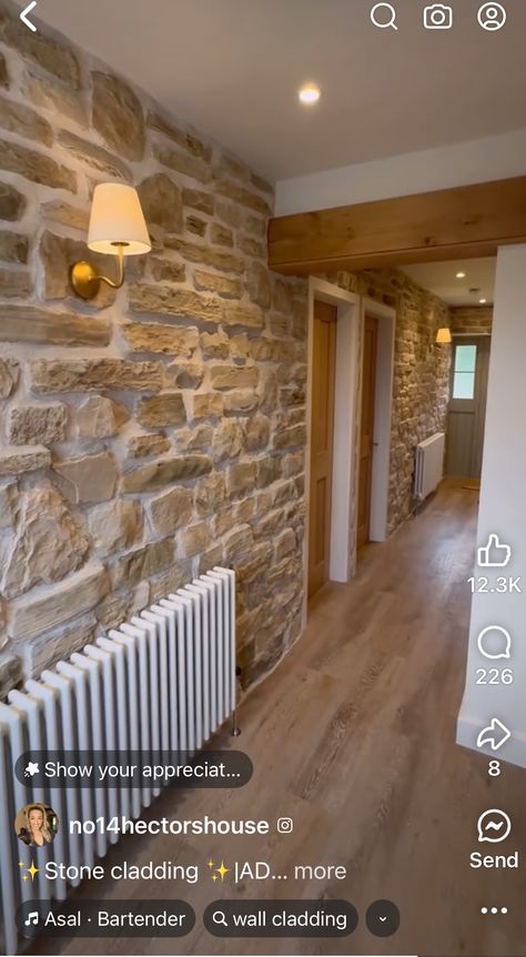 Exterior Stone Wall Cladding, Wood Cladding Interior, Sandstone Wall Cladding, Stone Cladding Interior, Stone Wall Living Room, Sandstone Cladding, Fireplace Feature, Cladding Wall, Wall Cladding Designs