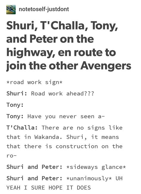 Omigosh I love Shuri and Peter headcanons like this!!! Peter Parker And Shuri, Peter And Shuri, Trash Meme, Shuri Black Panther, Mike Faist, Funny Marvel Memes, Science Nerd, Uh Huh, Dc Memes