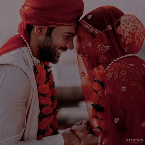 Indian Bride And Groom Aesthetic, Indian Marriage Aesthetic, Bride Groom Photoshoot, Indian Wedding Pictures, Rajkummar Rao, Indian Bride Poses, Indian Wedding Poses, Groom Photoshoot, Wedding Portrait Poses