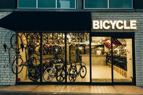 . Bicycle Showroom, Cycle Store Design, Bicycle Display, Bike Cafe, Bike Display, Bicycle Cafe, Bicycle Room, Cycle Store, Bmx Shop