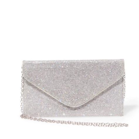 Simple Envelope, Silver Clutch Purse, Sparkly Purse, Formal Bag, Prom Bag, Prom Purse, Prom Clutch, Hand Bags For Women, Prom Accessories