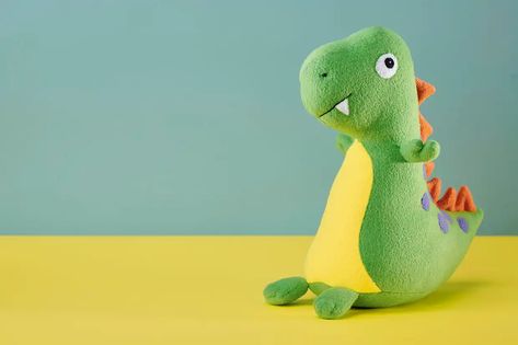 Dinosaur Sewing, Basic Sewing Kit, Bean Bag Toys, Dinosaur Fabric, Dinosaur Crafts, Sewing Magazines, Ladder Stitch, Fabric Toys, Dinosaur Pattern