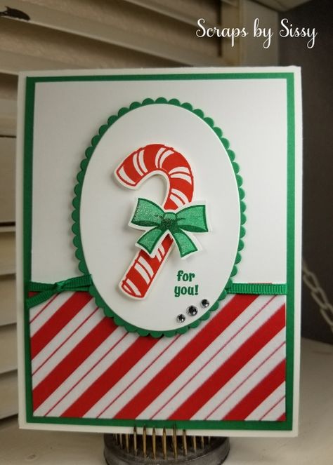 Candy Cane Season – New Product of the Week Candy Cane Cards, Snow Place, Homemade Christmas Cards, Stampin Up Christmas Cards, Christmas Card Crafts, Sweet Christmas, Diy Christmas Cards, Christmas Cards To Make, Stamping Up Cards