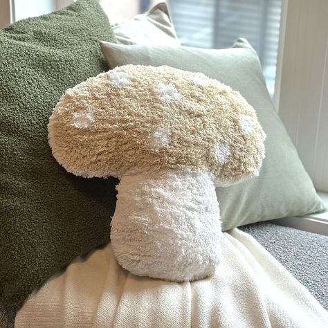 PRICES MAY VARY. 【DESIGN】: Introducing our Mushroom Throw Pillow, the perfect addition to any nature lover's home decor! This unique pillow in the shape of a mushroom is sure to add a touch of woodland magic to your living space. Choose from 4 available colors! 【MATERIAL】: Features a soft and plush tufted top, with cotton blend fabric backing. This pillow is not only comfortable to rest on, but also designed to last. It measures 15 x 15 inches, making it the perfect size for a cozy nap or as an Mushroom Room Decor, Bed Couch Living Room, Mushroom Pillow, Cottagecore Bedroom, Forest Room, Floral Comforter Sets, Couch Living Room, Floral Comforter, Goblin Core