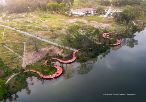 Lakeside Garden, Henning Larsen, Play Garden, Water Playground, Lake Garden, Desain Lanskap, Vejle, Landscape Elements, Landscape Architecture Design