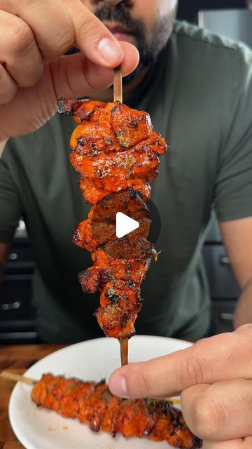 Seekh Kebab, Tandoori Recipes, Tandoori Masala, Fenugreek Leaves, Skewer Recipes, Masala Recipe, Chicken Skewers, Coriander Powder, Air Fry